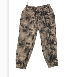 Easel Tie Dye High Waist Trousers - Ash